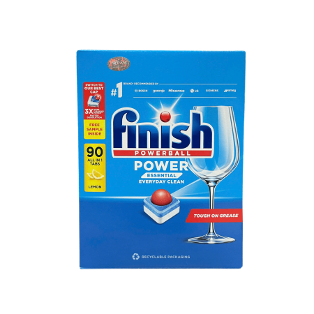 Viên rửa bát Finish Essential 90 viên Hương chanh