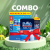 Combo 80 Viên rửa bát Finish Classic + Muối 1.5 kg + Nước bóng 800ml