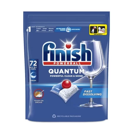 VIÊN RỬA BÁT FINISH QUANTUM ALL IN ONE  72 VIÊN